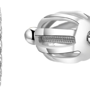 Beneto Stříbrné čtvercové náušnice AGUP1551S