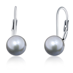 JVD Stříbrné náušnice s pravými šedými perlami SVLE0476XD2P6 0