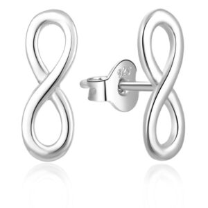 MOISS Stylové stříbrné náušnice Nekonečno E0002325