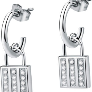 Morellato Moderní ocelové náušnice s krystaly Dolcevita SAUB08