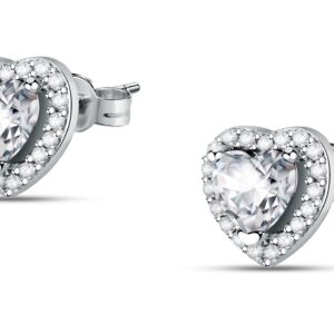Morellato Stříbrné peckové náušnice Srdíčka Tesori SAVB07
