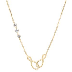 Brosway Stylový pozlacený náhrdelník Nekonečno Ribbon BBN10