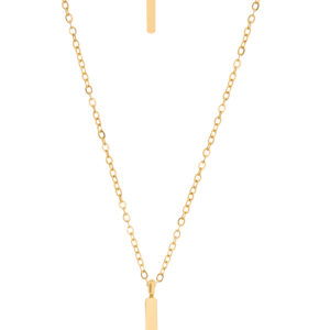 Troli Nadčasový dvojitý pozlacený náhrdelník Křížek