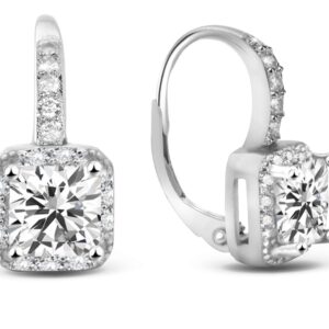 Beneto Okouzlující stříbrné náušnice se zirkony AGUC2699