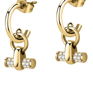 Morellato Pozlacené kruhové náušnice s přívěsky Abbraccio SAUC05