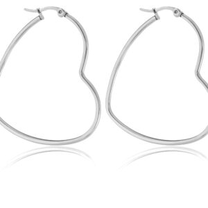 Troli Romantické ocelové náušnice Srdíčka