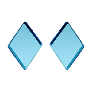 Preciosa Ocelové náušnice Fragmentum s modrým kříšťálem 7375 67