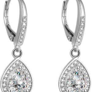 Beneto Stříbrné náušnice s krystaly AGUC1836