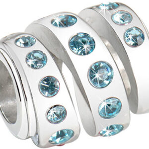 Morellato Ocelový přívěsek Drops Aquamarine Spiral SCZ203