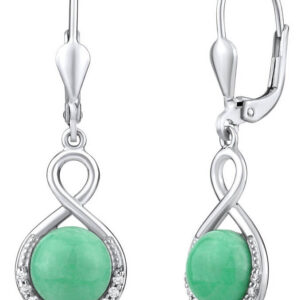 Silvego Stříbrné náušnice s přírodním Jadeitem JST14710JA