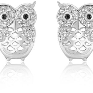 Beneto Stříbrné náušnice Sovičky AGUP1200