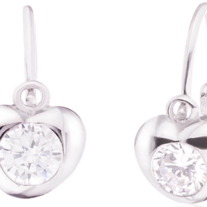 JVD Dětské stříbrné náušnice srdíčka SVLE0226XD5BI00