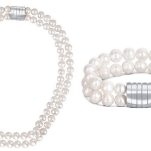 JwL Luxury Pearls Zvýhodněná perlová souprava šperků JL0598 a JL0656 (náramek