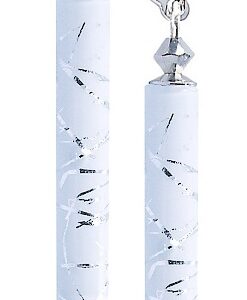 Lampglas Sněhobílé náušnice Ice Peak s ryzím stříbrem v perlách Lampglas EPR23