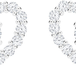 Preciosa Romantické stříbrné náušnice First Love s kubickou zirkonií Preciosa 5303 00