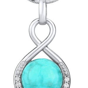 Silvego Stříbrný přívěsek s přírodním Tyrkysem JST14709TU