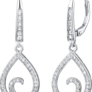 Silvego Třpytivé stříbrné náušnice JJJE0011