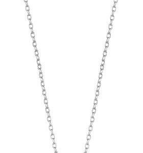Lotus Silver Něžný stříbrný náhrdelník s čirými zirkony a syntetickou perlou LP3094-1/1