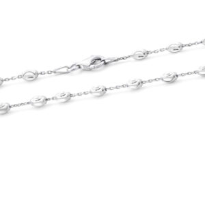 Beneto Exclusive Módní stříbrný balónkový náhrdelník AGS1148 45 cm