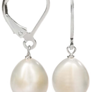 JwL Luxury Pearls Stříbrné náušnice s pravou bílou perlou JL0148