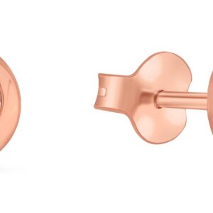 Brilio Silver Nadčasové bronzové náušnice s čirými zirkony EA334R