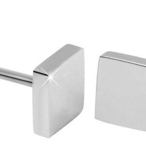 Troli Čtvercové náušnice z oceli