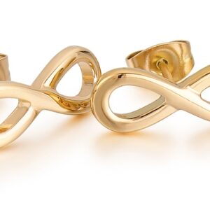 Troli Módní pozlacené náušnice nekonečno VWSE004 G
