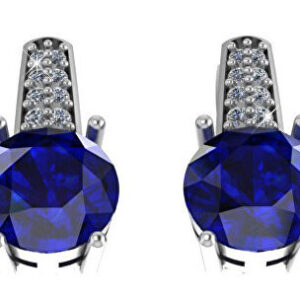Beneto Exclusive Stříbrné náušnice se safíry SAFAGUC1926