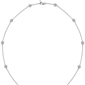 Hot Diamonds Luxusní stříbrný náhrdelník s topazy a pravým diamantem Willow DN130