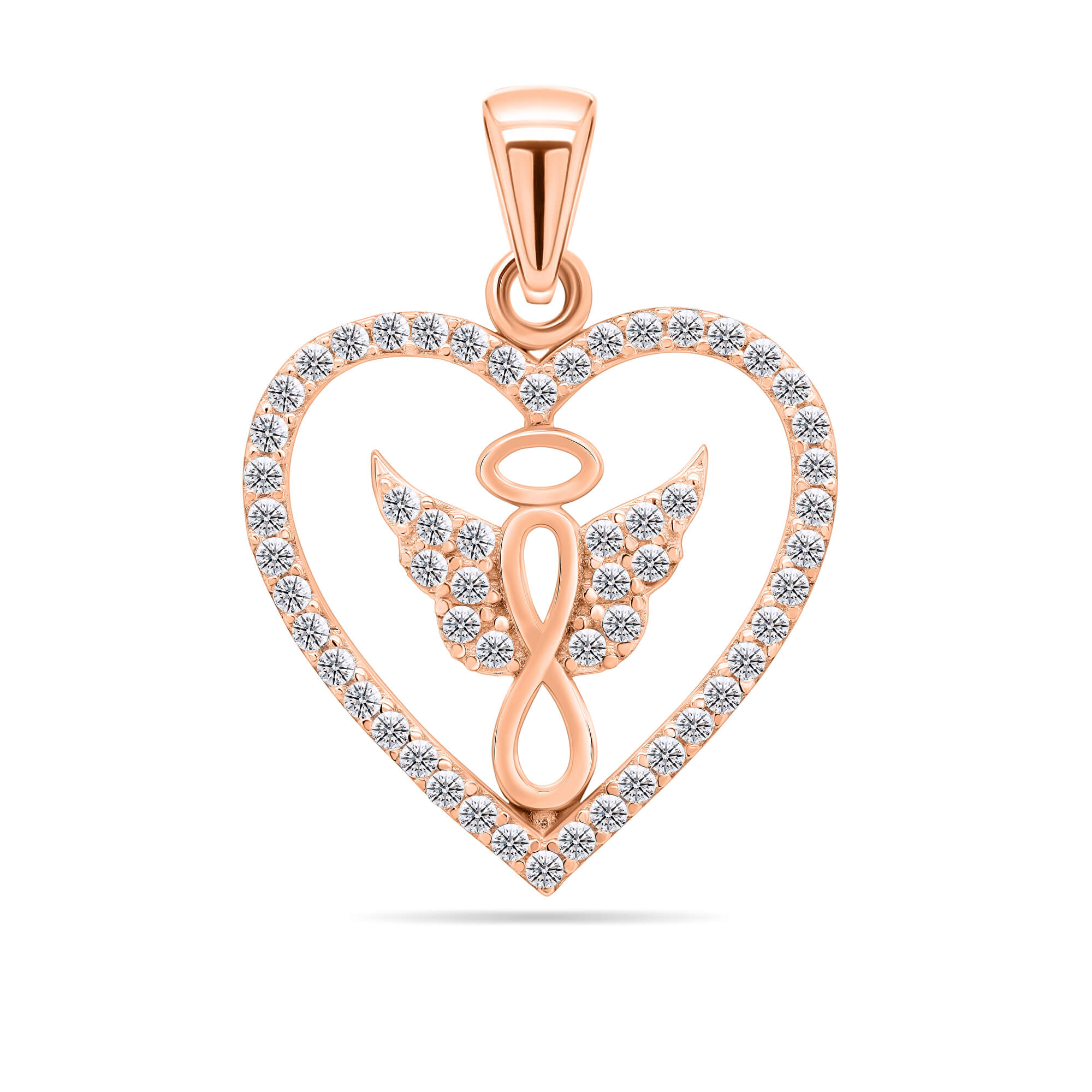 Brilio Silver Hravý bronzový přívěsek se zirkony PT20R