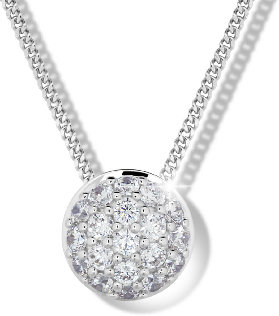 Modesi Slušivý náhrdelník ze stříbra M41091 (řetízek