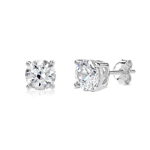 Silvego Stříbrné náušnice s čirým zirkonem JJJTXRE60001