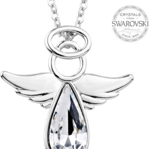 Levien Náhrdelník s čirým krystalem Angel Rafael