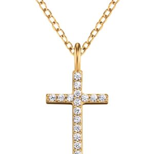 Engelsrufer Pozlacený náhrdelník Křížek ERN-LILCROS-ZIG (řetízek