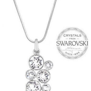 Levien Slušivý náhrdelník Chaton Crystal mix