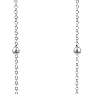 Troli Dlouhé ocelové náušnice s perličkou VEDE0141S-PE