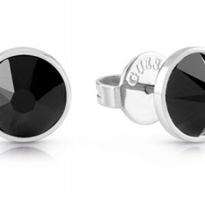 Guess Ocelové náušnice s černými zirkony Frontiers JUME01343JWSTBKT/U