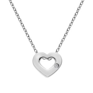 Hot Diamonds Stříbrný náhrdelník se srdíčkem Amulets DP747