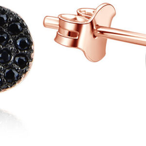 Beneto Magické bronzové náušnice ze stříbra se zirkony AGUP2246-ROSE