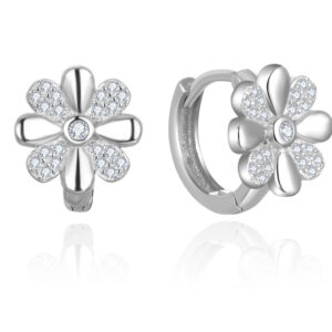 Beneto Půvabné kruhové náušnice se zirkony AGUP2621