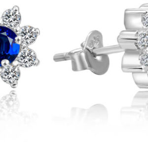 Beneto Stříbrné náušnice kytičky AGUP1171