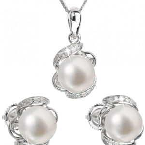 Evolution Group - Pavona Luxusní stříbrná souprava s pravými perlami Pavona 29017.1 (náušnice