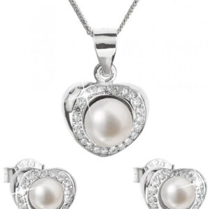 Evolution Group - Pavona Luxusní stříbrná souprava s pravými perlami Pavona 29025.1 (náušnice