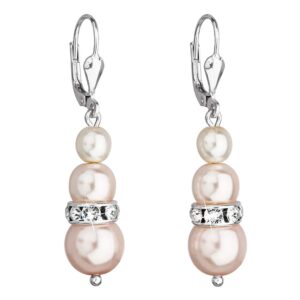 Evolution Group - Pavona Půvabné perličkové náušnice s krystaly 31150.3