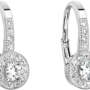 Evolution Group - Pavona Stříbrné náušnice s čirými zirkony 11198.1