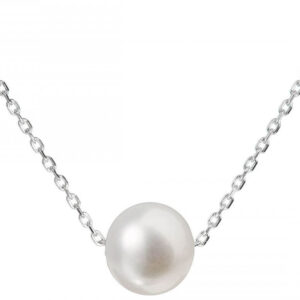 Evolution Group - Pavona Stříbrný náhrdelník s pravou perlou Pavona 22014.1