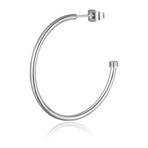 S'Agapõ Single ocelová kruhová náušnice Happy Ears SHEA16 2