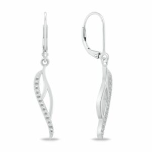 Brilio Silver Půvabné stříbrné náušnice se zirkony EA270W