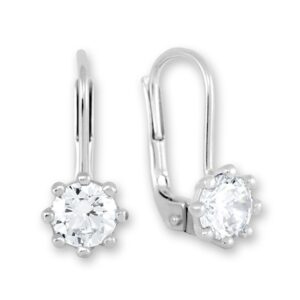 Soliter Náušnice z bílého zlata s krystaly 236 001 00771 07