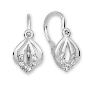 Soliter Něžné náušnice z bílého zlata s čirými krystaly 239 001 00728 07